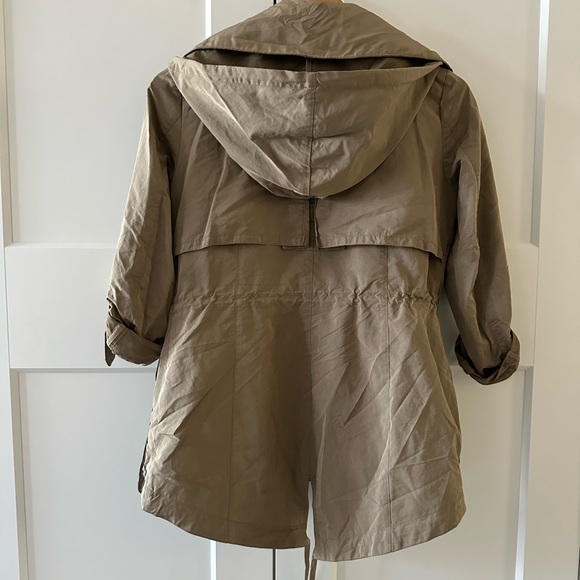 BCBG MaxAzria Brooke Olive Jacket with gold hardware - Picture 3 of 6